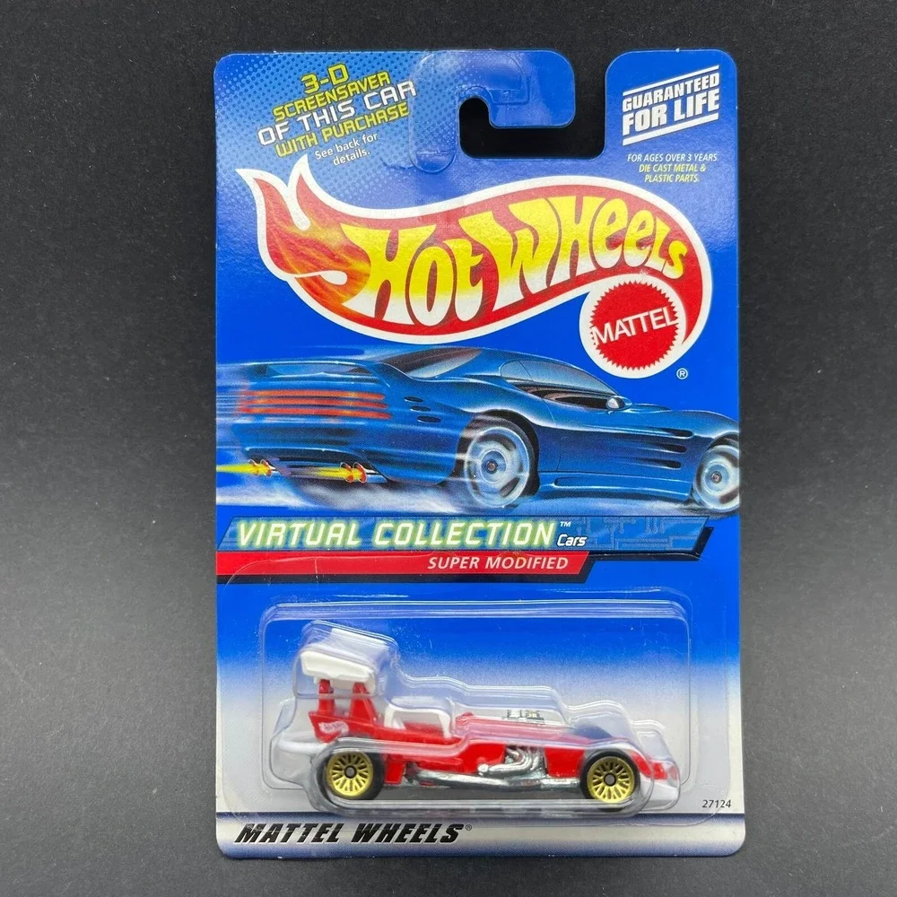 Hot Wheels Virtual Collection‎ Super Modified Race Car Red Diecast 1/64 #158